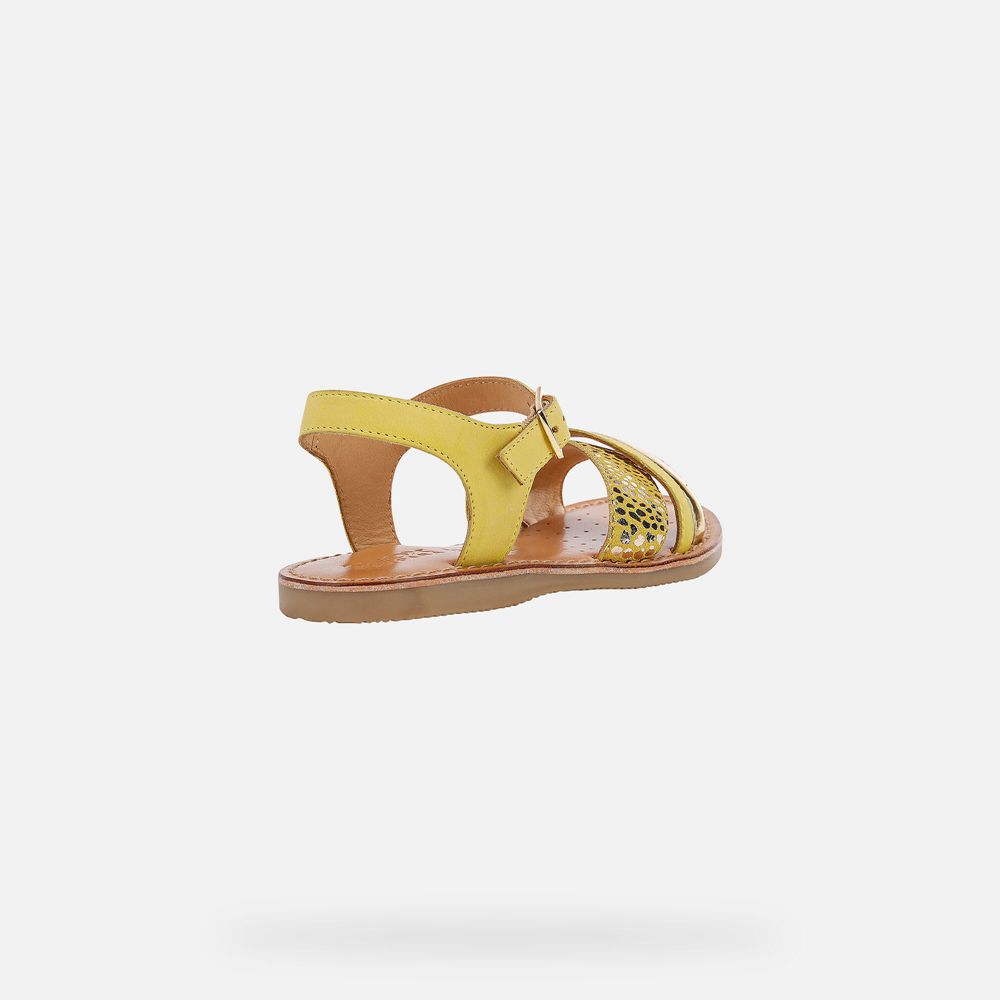 Sandalias Geox Menina Amarelas - Eolie - FXBGO5248